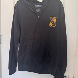 Warner Bros. Black and Gold Hufflepuff Hoodie